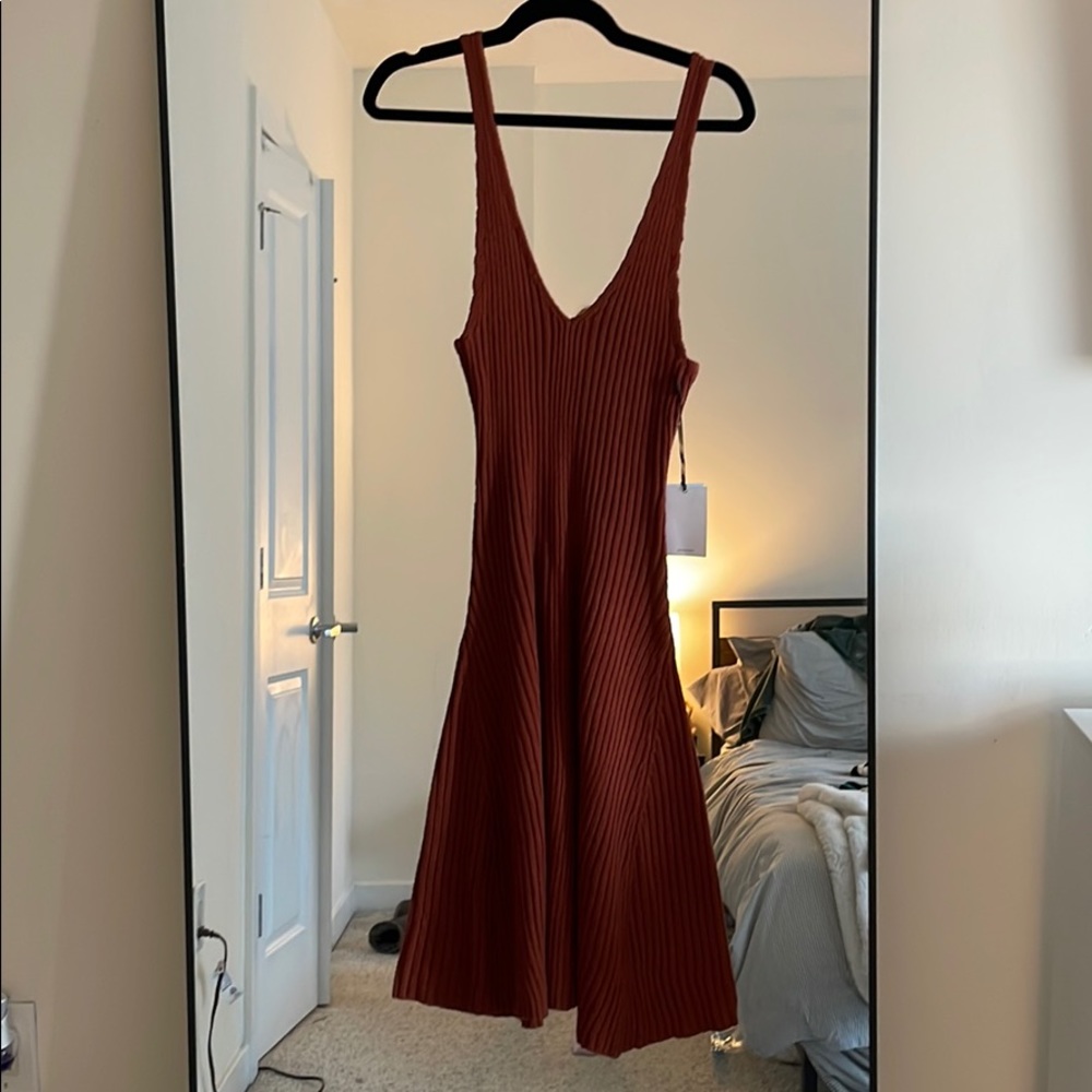 LPA Burnt Orange sweater tank vest, NWT
